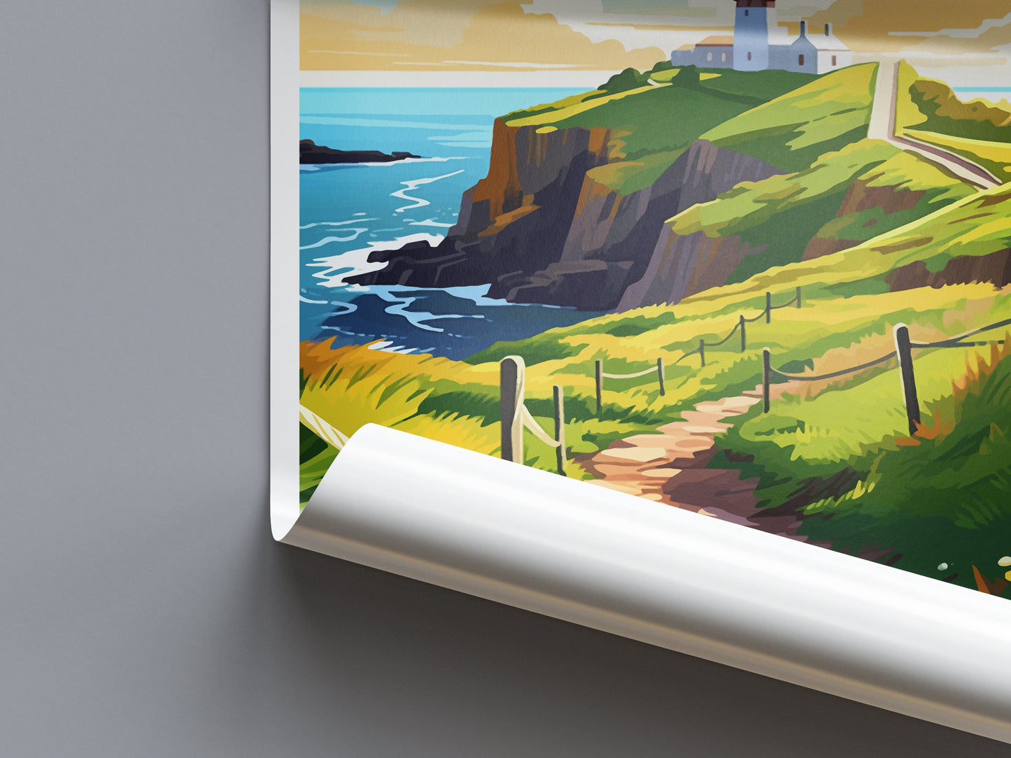 St. Abbs Head Print St. Abbs Head Home Decor Landscape Art Print St. Abbs Head Wall Art for Scotland Enthusiast Gift Wall Hanging