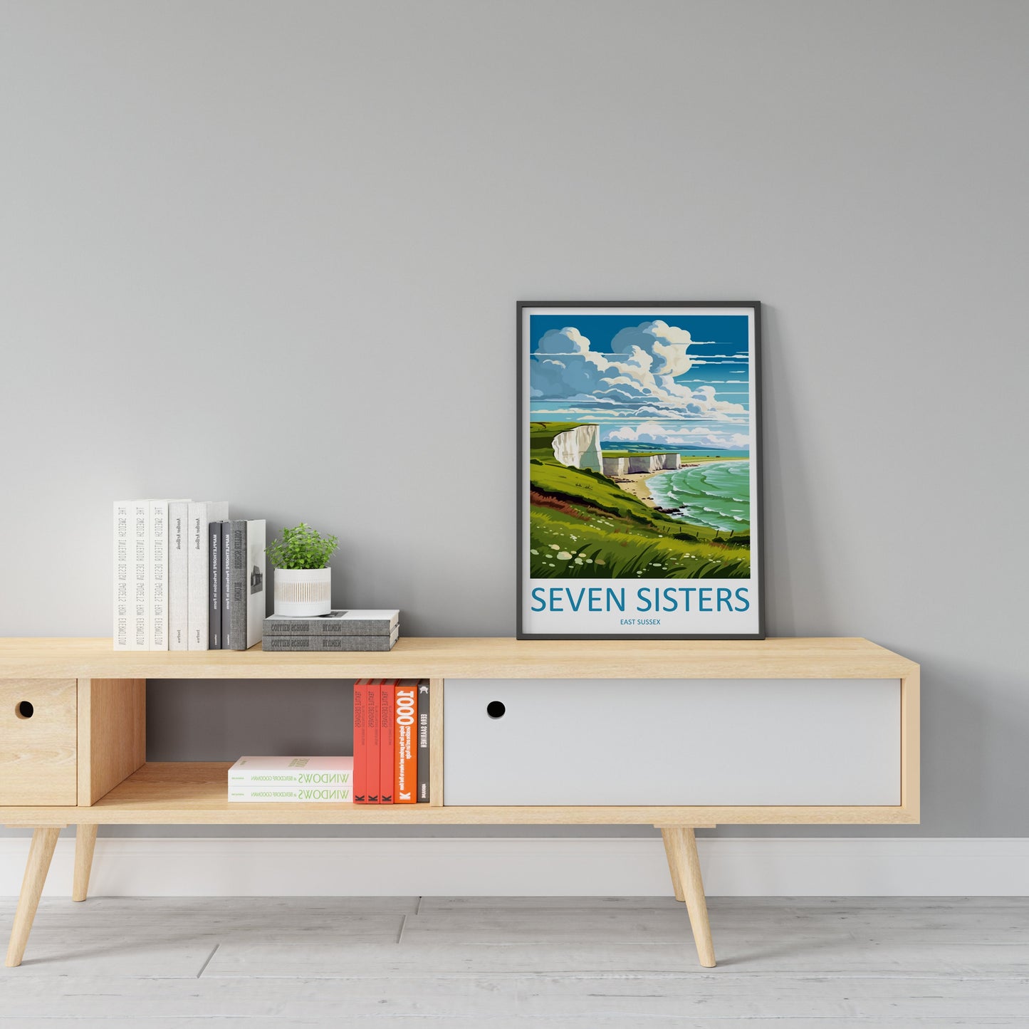 Seven Sisters Travel Print Wall Art Seven Sisters Wall Hanging Home Décor Seven Sisters Gift Art Lover Gift Print Sussex Travel Print