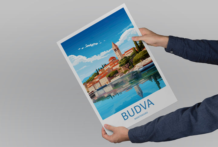 Budva Print Budva Home Décor Landscape Art Print Budva Wall Art for Montenegro Enthusiast Gift Wall Hanging Budva Montenegro Wall Print Art