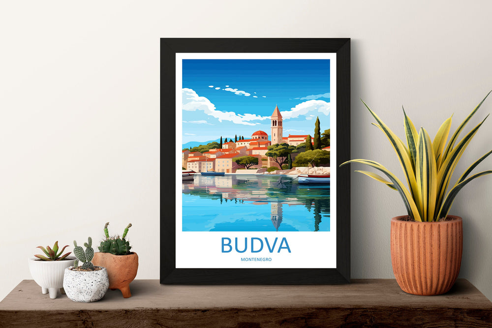 Budva Print Budva Home Décor Landscape Art Print Budva Wall Art for Montenegro Enthusiast Gift Wall Hanging Budva Montenegro Wall Print Art