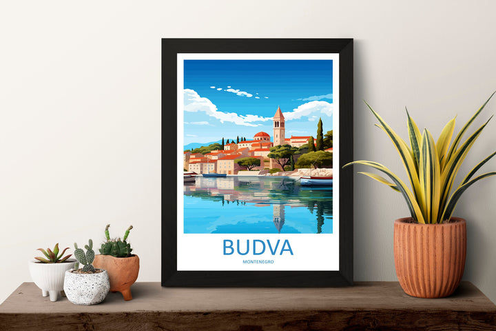 Budva Print Budva Home Décor Landscape Art Print Budva Wall Art for Montenegro Enthusiast Gift Wall Hanging Budva Montenegro Wall Print Art