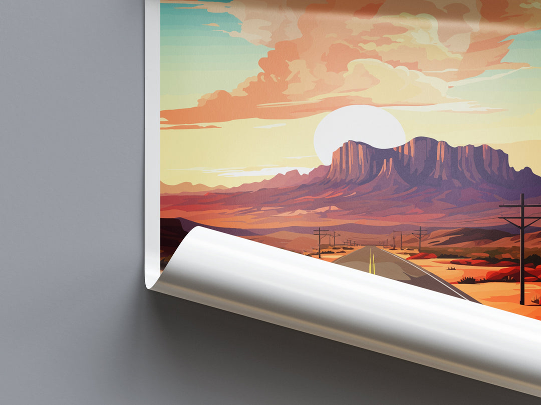 Alamogordo, New Mexico Travel Print Wall Art Alamogordo Wall Hanging Home Décor Alamogordo Gift Art Lovers New Mexico Art Lover Gift Decor