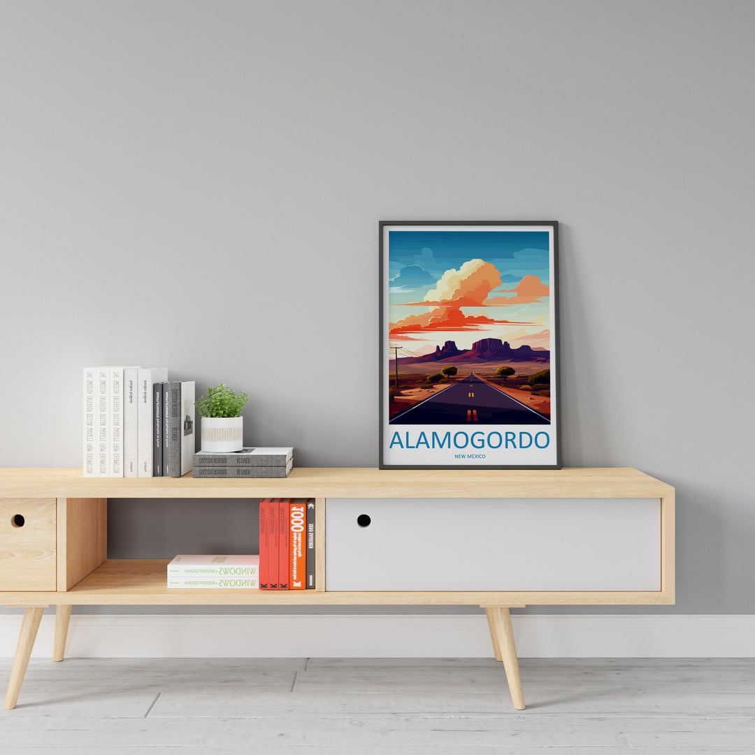 Alamogordo, New Mexico Travel Print Wall Art Alamogordo Wall Hanging Home Décor Alamogordo Gift Art Lovers New Mexico Art Lover Gift Decor