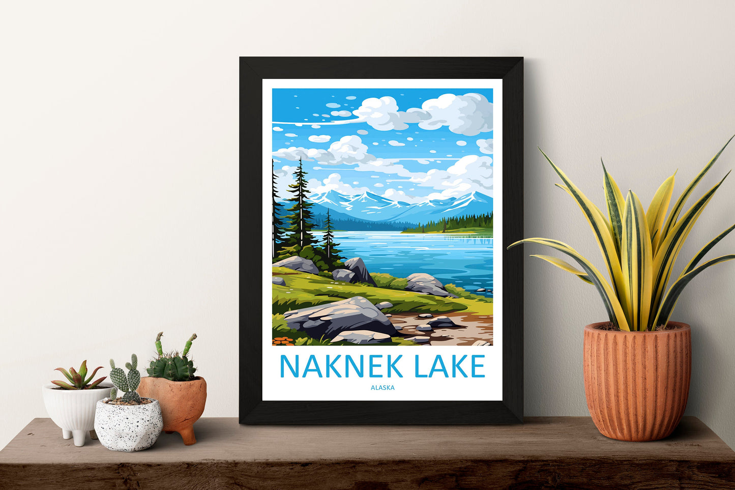 Naknek Lake Travel Print Wall Art Naknek Lake Wall Hanging Home Décor Naknek Lake Gift Art Lovers Alaska Art Lover Gift Naknek Lake Wall Art