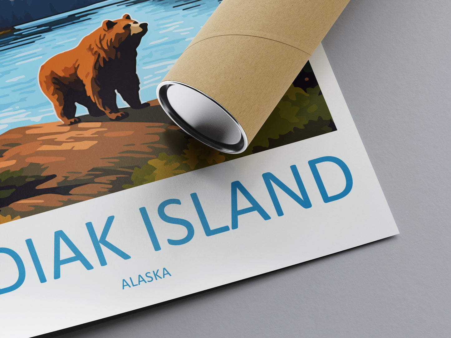 Kodiak Island Travel Print Wall Art Kodiak Island Wall Hanging Home Décor Kodiak Island Gift Art Lovers Alaska Art Lover Gift Kodiak Island