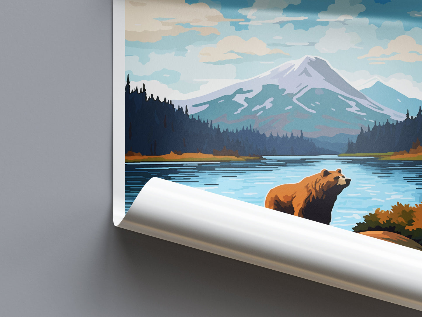Kodiak Island Travel Print Wall Art Kodiak Island Wall Hanging Home Décor Kodiak Island Gift Art Lovers Alaska Art Lover Gift Kodiak Island