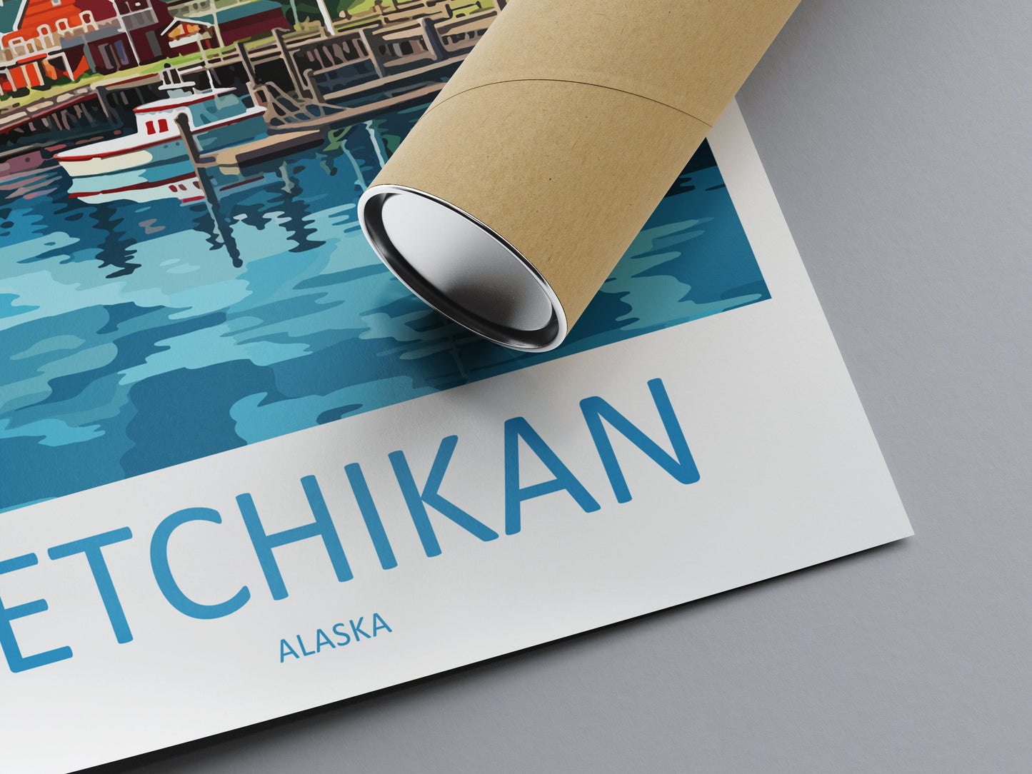 Ketchikan Travel Print Wall Art Ketchikan Wall Hanging Home Décor Ketchikan Gift Art Lovers Alaska Art Lover Gift Ketchikan Wall Art