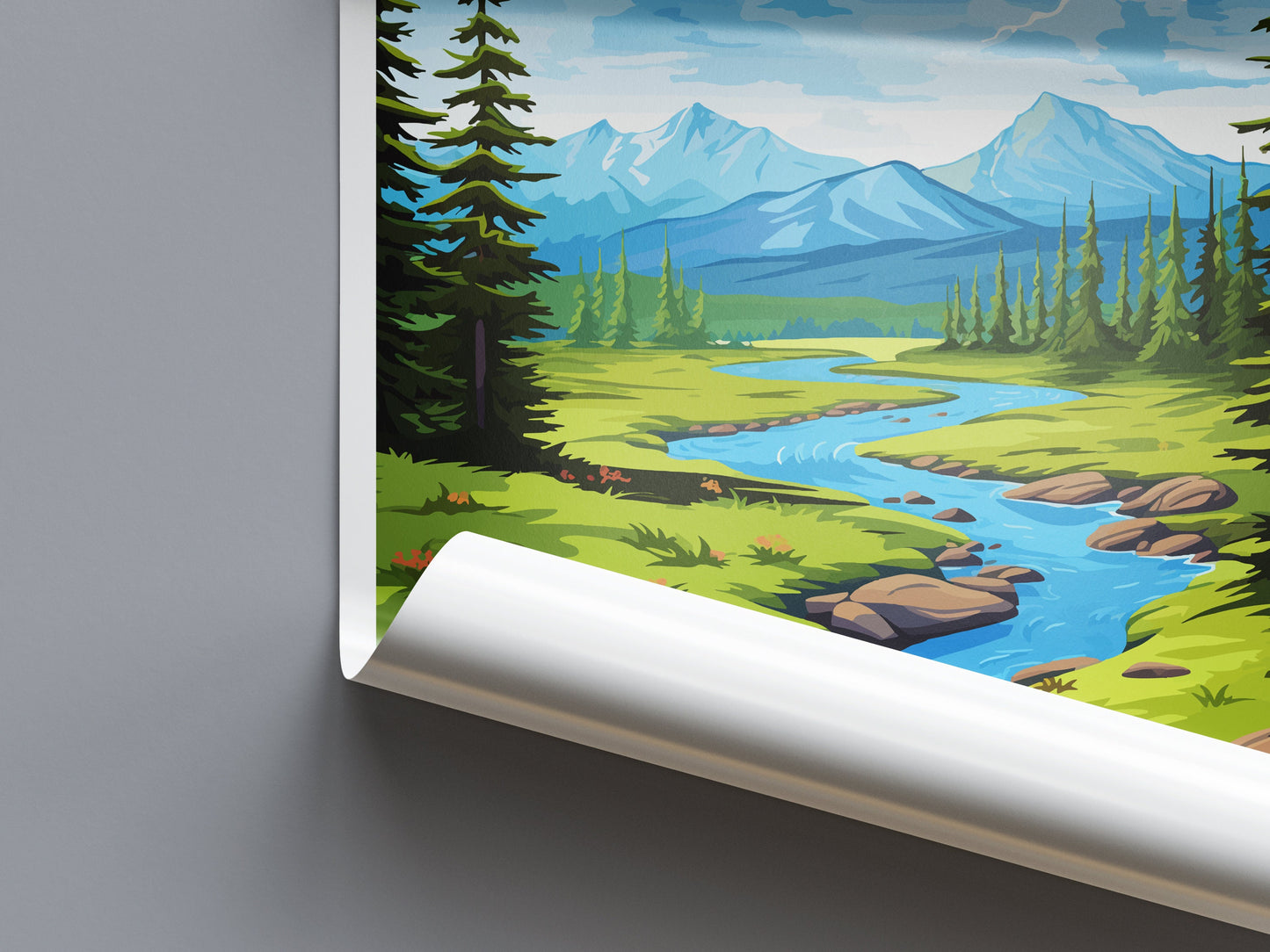 Eagle River Travel Print Wall Art Eagle River Wall Hanging Home Décor Eagle River Gift Art Lovers Alaska Art Lover Gift Eagle River Gift