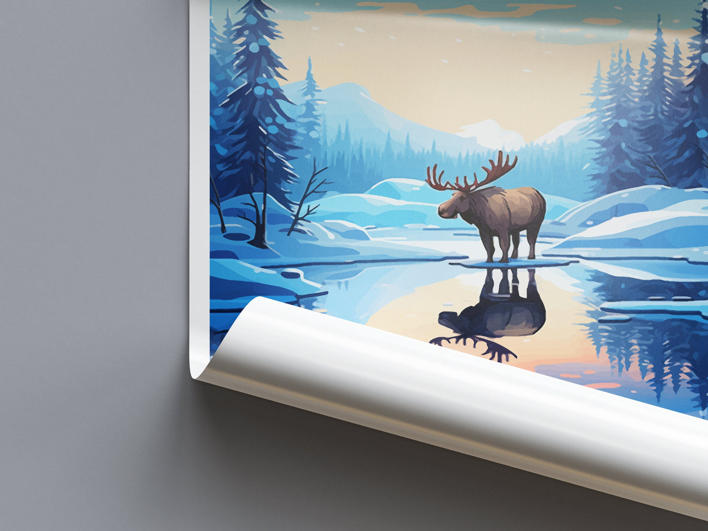 Alaska Travel Print Wall Art Alaska Wall Hanging Home Décor Alaska Gift Art Lovers Alaska Art Lover Gift Alaska Gift United States Poster