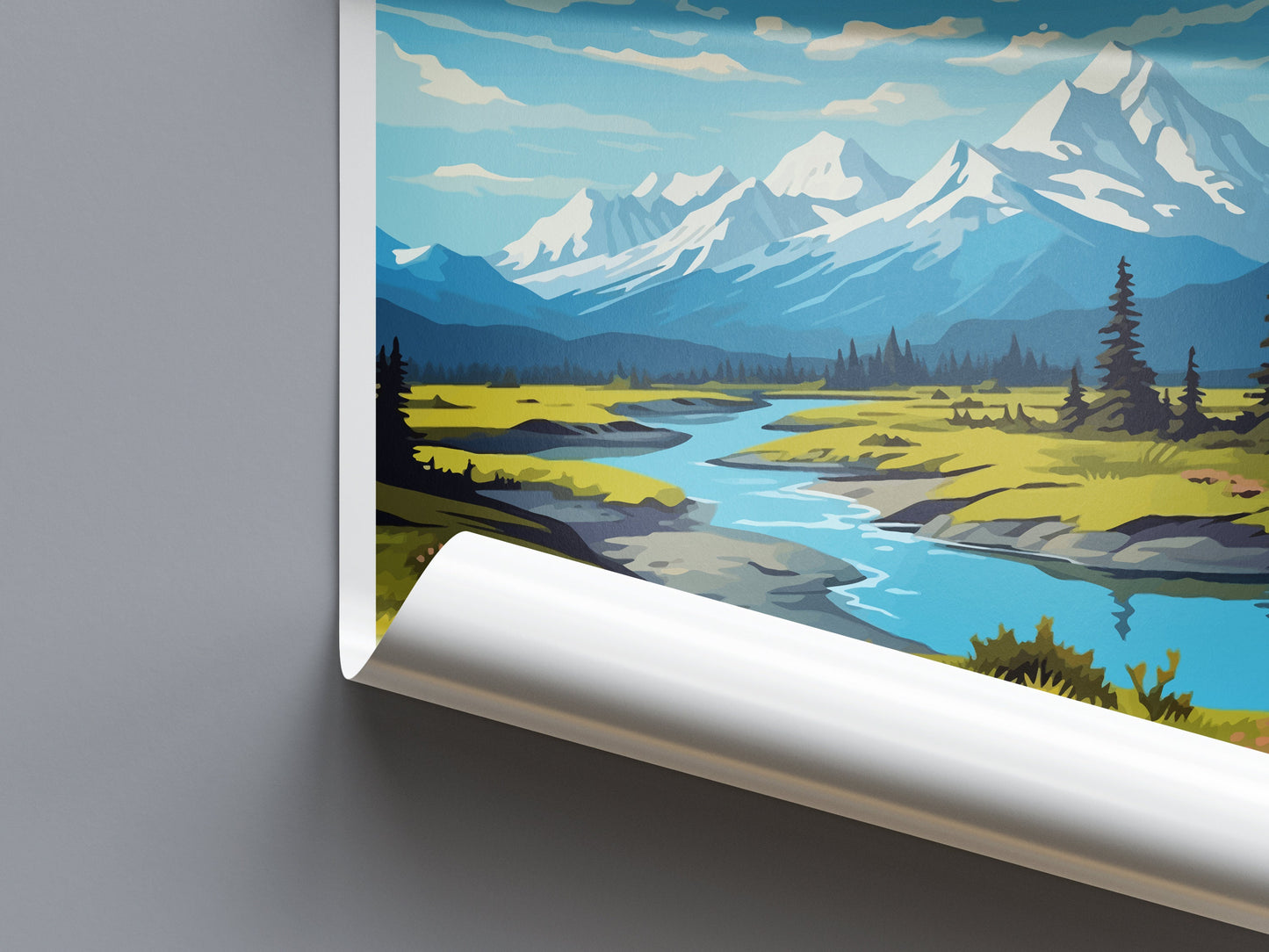 Chugach Travel Print Wall Art Chugach Wall Hanging Home Décor Chugach Gift Art Lovers Alaska Art Lover Gift Chugach Artwork Poster