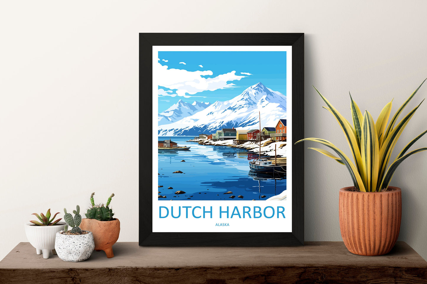 Dutch Harbor Travel Print Wall Art Dutch Harbor Wall Hanging Home Décor Dutch Harbor Gift Art Lovers Alaska Art Lover Gift Dutch Harbor