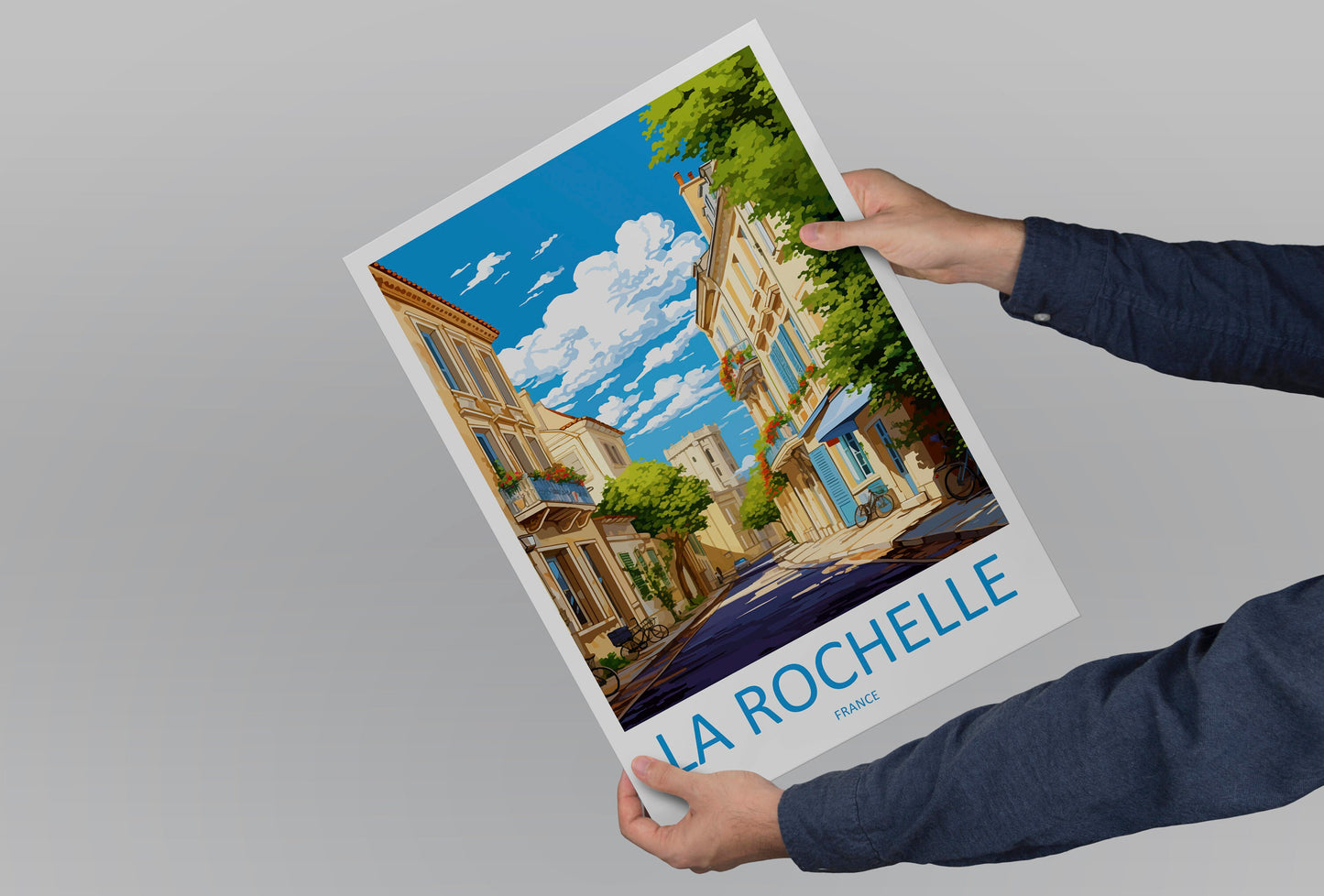La Rochelle Travel Print Wall Art La Rochelle Wall Hanging Home Décor La Rochelle Gift Art Lovers France Art Lover Gift La Rochelle