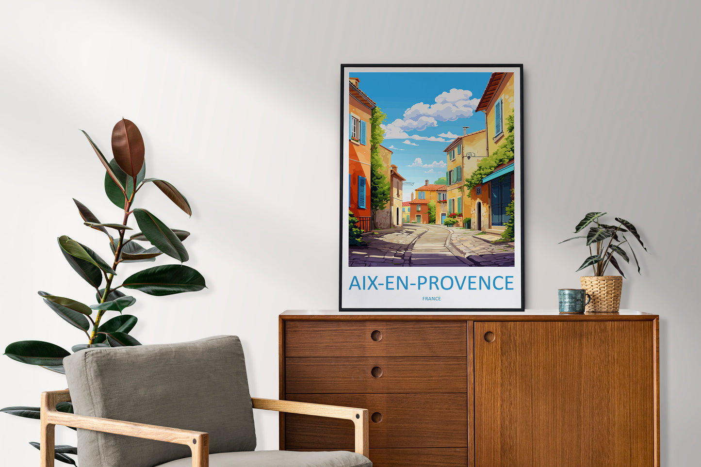 Aix En Provence Travel Print Wall Art Aix En Provence Wall Hanging Home Décor Aix En Provence Gift Art Lovers France Art Lover Gift