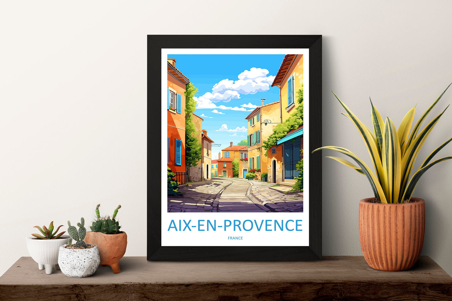 Aix En Provence Travel Print Wall Art Aix En Provence Wall Hanging Home Décor Aix En Provence Gift Art Lovers France Art Lover Gift