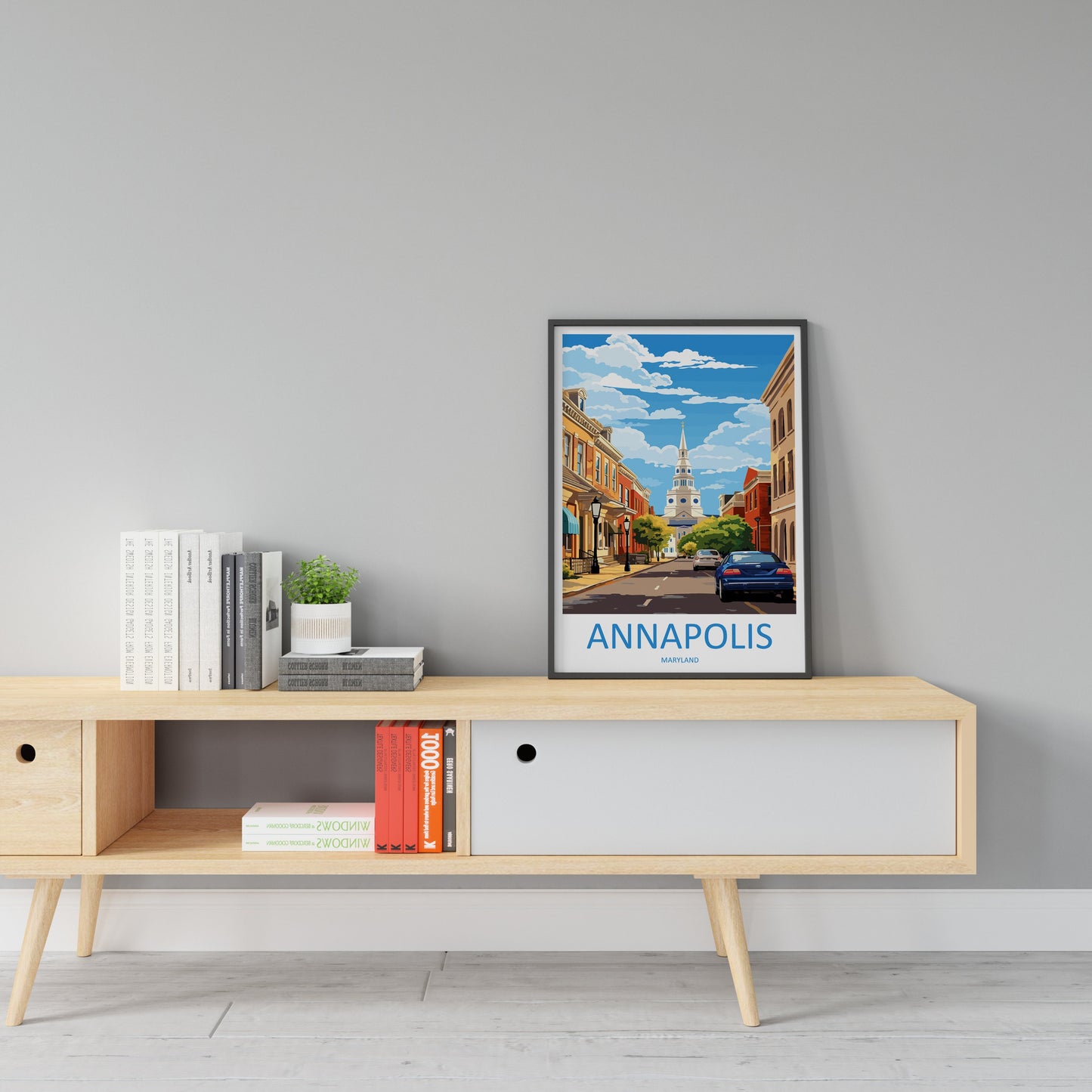 Annapolis Travel Print Wall Art Annapolis Wall Hanging Home Décor Annapolis Gift Art Lovers Maryland Art Lover Annapolis Wall Art Gift