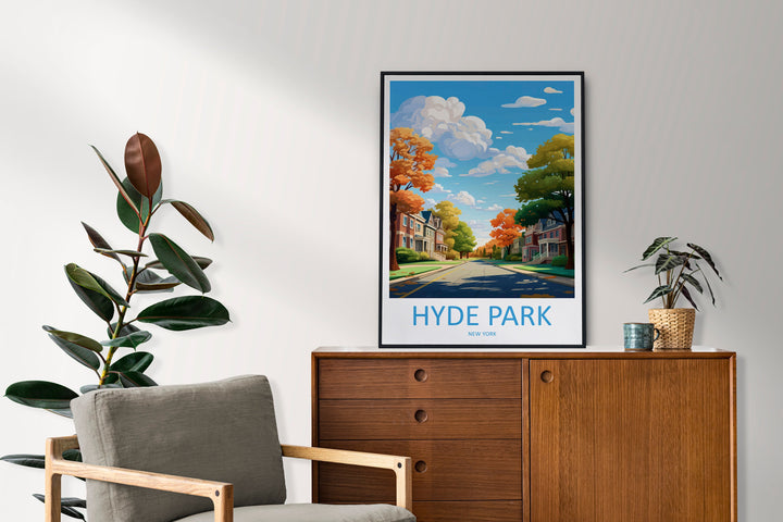 Hyde Park Travel Print Wall Art Hyde Park Wall Hanging Home Décor Hyde Park Gift Art Lovers New York State Art Gift Lover Print
