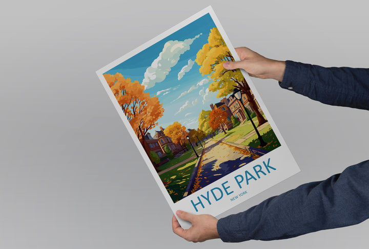 Hyde Park Travel Print Wall Art Hyde Park Wall Hanging Home Décor Hyde Park Gift Art Lovers New York State Art Gift Lover Print