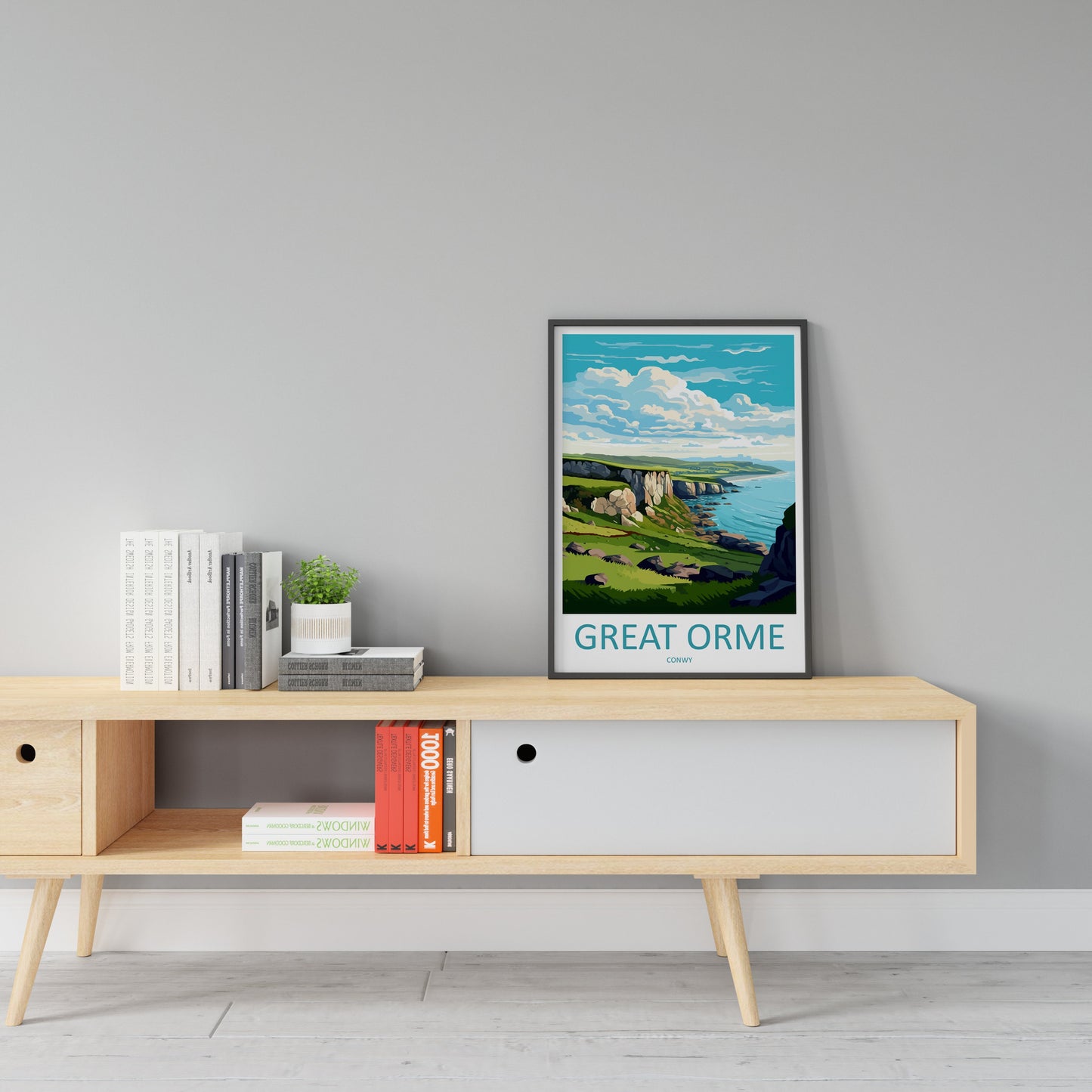 Great Orme Travel Print Wall Art Great Orme Wall Hanging Home Decor Great Orme Gift Art Lovers Wall Art Conwy Travel Art