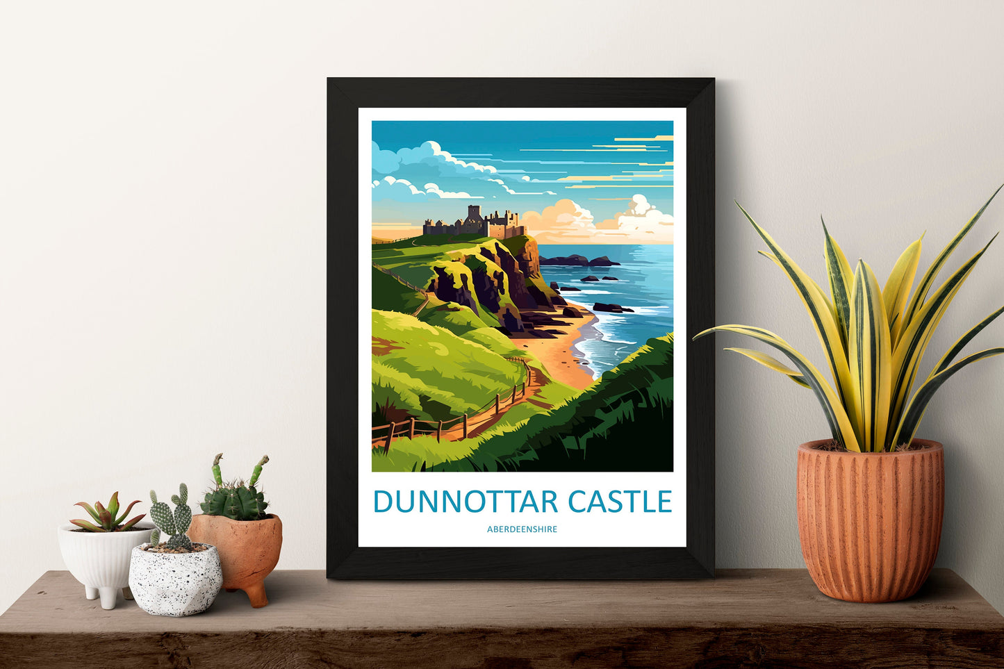 Dunnottar Castle Travel Print Wall Art Dunnottar Castle Wall Hanging Home Décor Dunnottar Castle Gift Art Lovers England Art Lover
