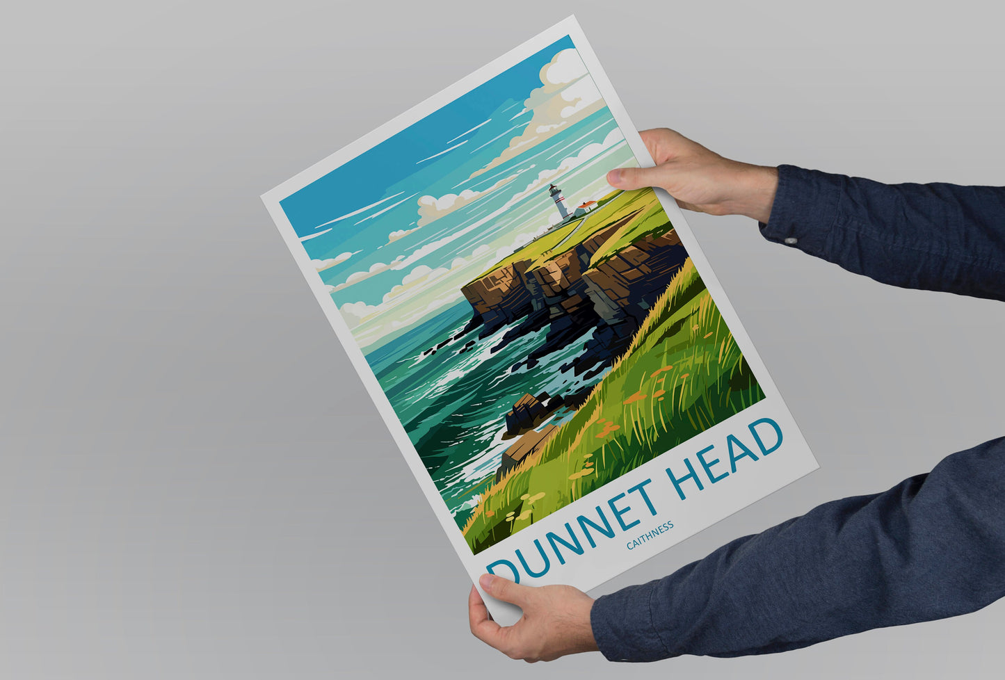 Dunnet Head Print Dunnet Head Home Decor Landscape Art Print Dunnet Head Wall Art for Scotland Enthusiast Gift Wall Hanging