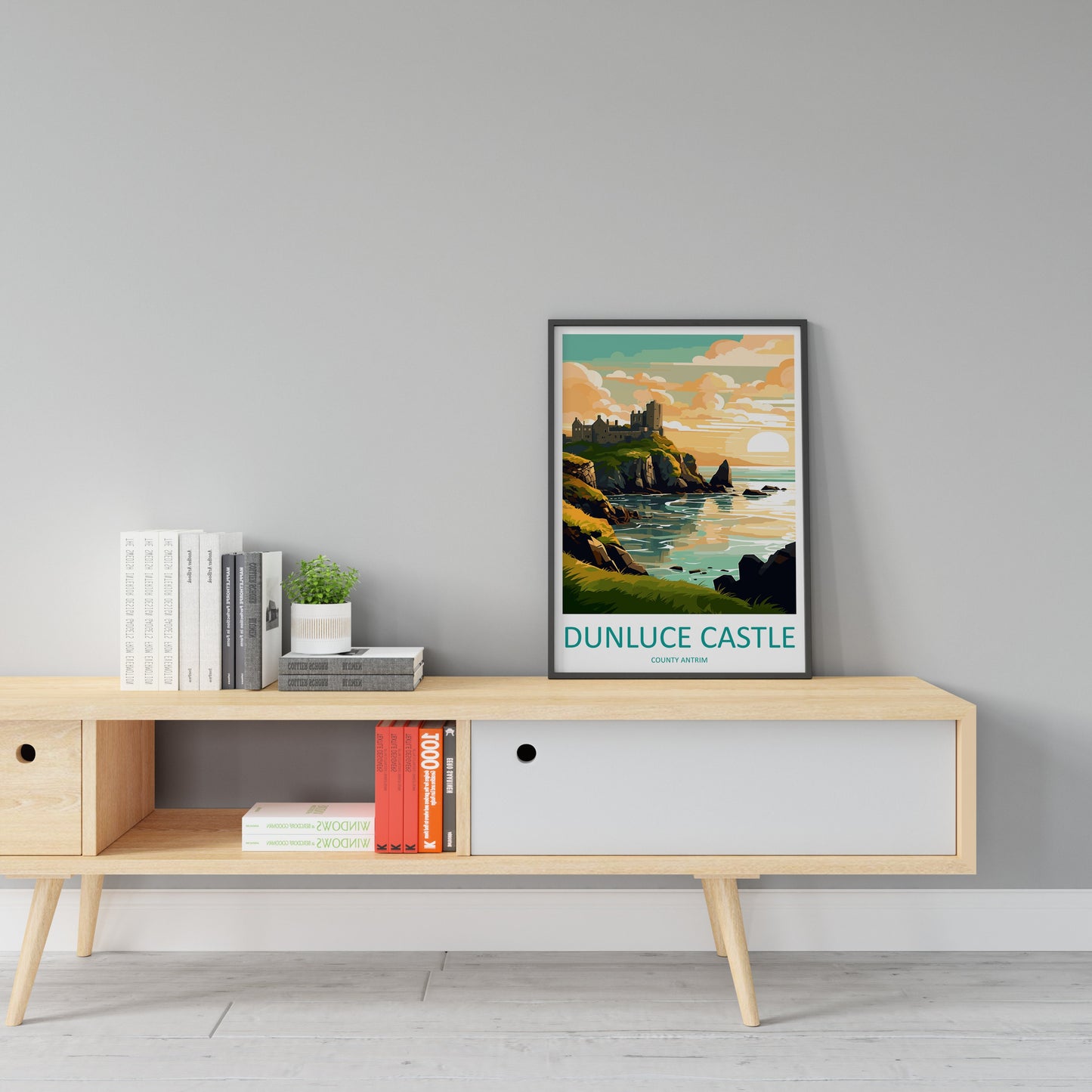 Dunluce Castle Travel Print Wall Art Dunluce Castle Wall Hanging Home Décor Dunluce Castle Gift Art Lovers Ireland Art Lover Gift Print
