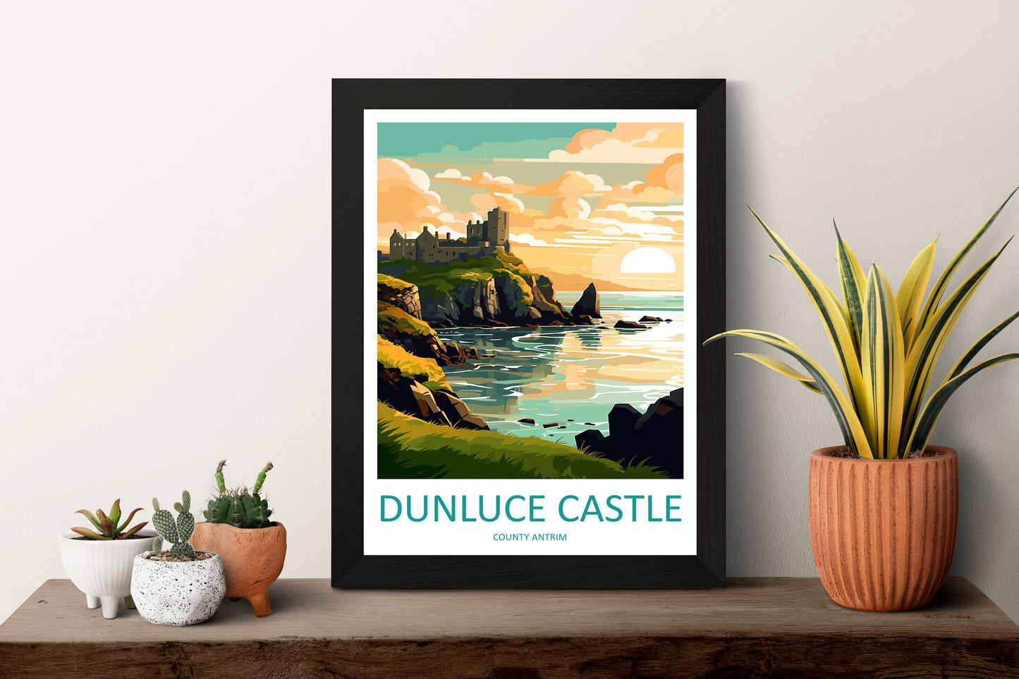 Dunluce Castle Travel Print Wall Art Dunluce Castle Wall Hanging Home Décor Dunluce Castle Gift Art Lovers Ireland Art Lover Gift Print