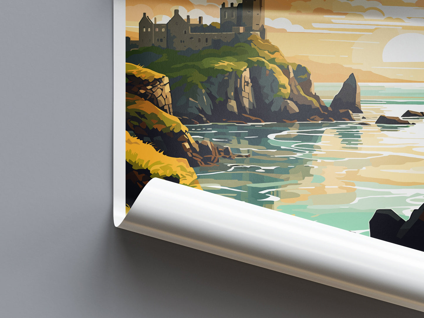 Dunluce Castle Travel Print Wall Art Dunluce Castle Wall Hanging Home Décor Dunluce Castle Gift Art Lovers Ireland Art Lover Gift Print
