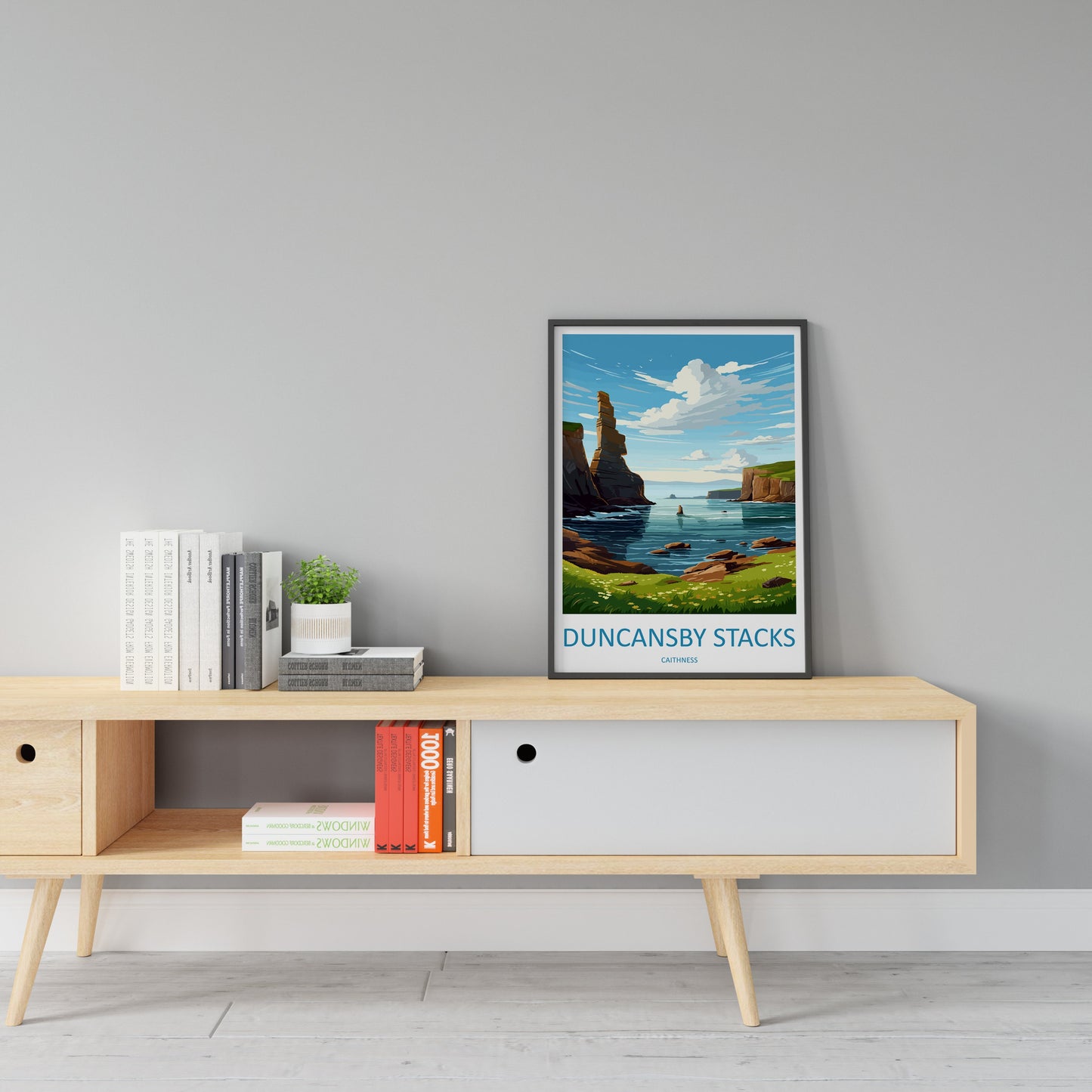 Duncansby Stacks Print Duncansby Stacks Home Decor Landscape Art Print Duncansby Stacks Wall Art for Scotland Enthusiast Gift Wall Hanging
