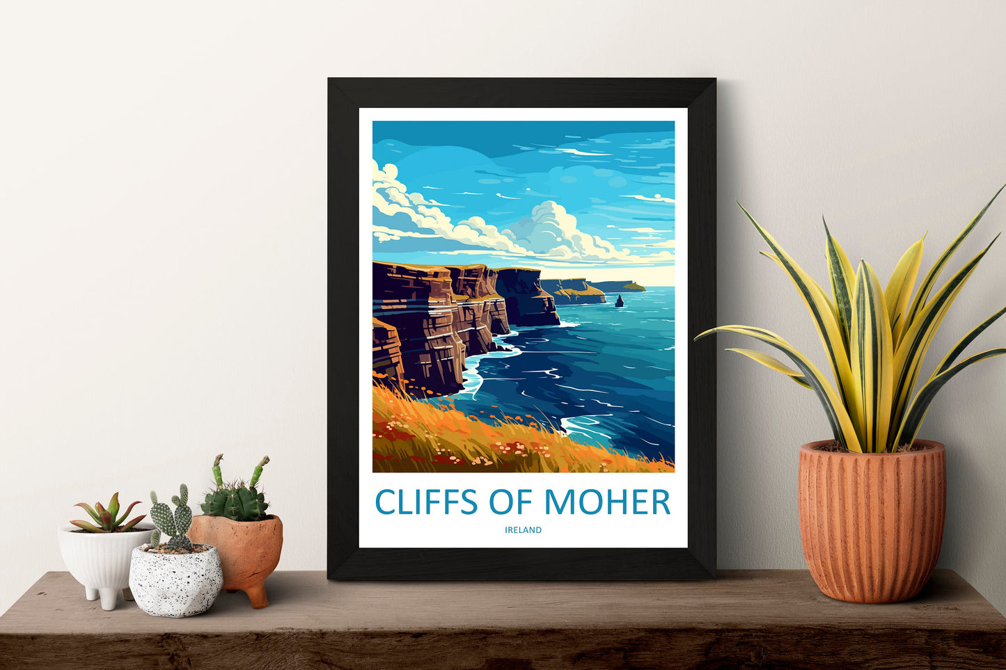 Cliffs of Moher Print Cliffs of Moher Home Décor Landscape Art Print Cliffs of Moher Wall Art for Ireland Enthusiast Gift Wall Hanging Art