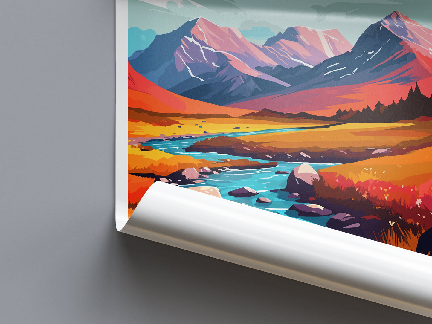 Ben Nevis Travel Print Wall Art Ben Nevis Wall Hanging Home Décor Ben Nevis Gift Art Lovers Scotland Art Lover Gift Ben Nevis Travel Artwork
