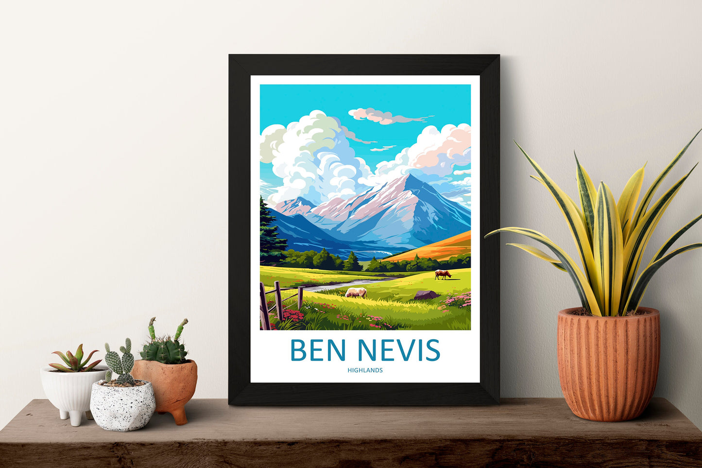 Ben Nevis Travel Print Wall Art Ben Nevis Wall Hanging Home Décor Ben Nevis Gift Art Lovers Scotland Art Lover Gift Ben Nevis Travel Artwork