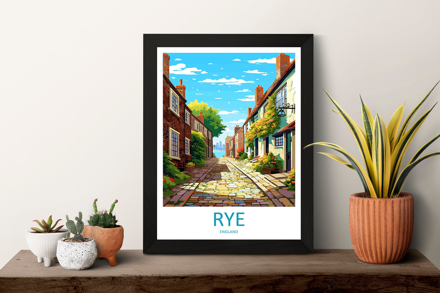 Rye Travel Print Wall Art Rye Wall Hanging Home Décor Rye Gift Art Lovers England Art Lover Gift Rye Wall Art Poster