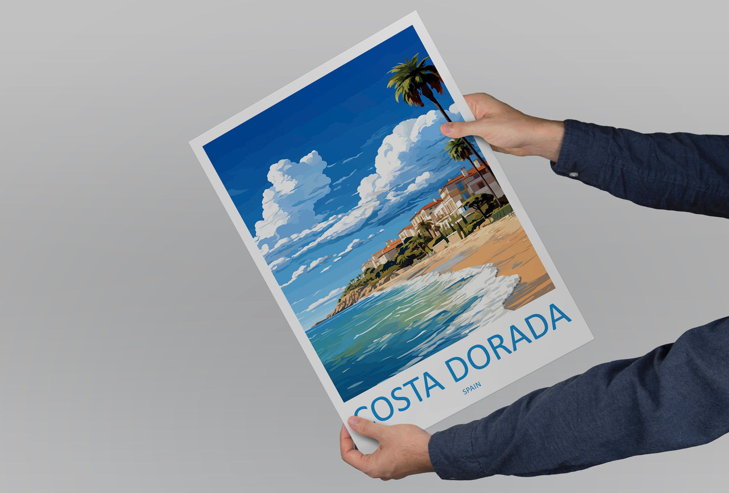 Costa Dorara Travel Print Wall Art Costa Dorara Wall Hanging Home Décor Costa Dorara Gift Art Lovers Spain Art Lover Gift Costa Dorara Print
