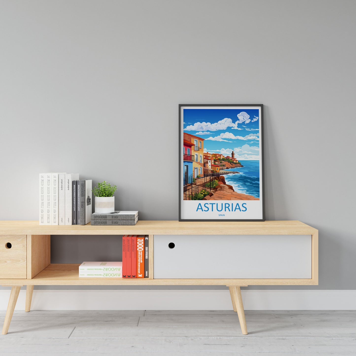 Asturias Travel Print Wall Art Asturias Wall Hanging Home Décor Asturias Gift Art Lovers Spain Art Gift Asturias Travel Poster art