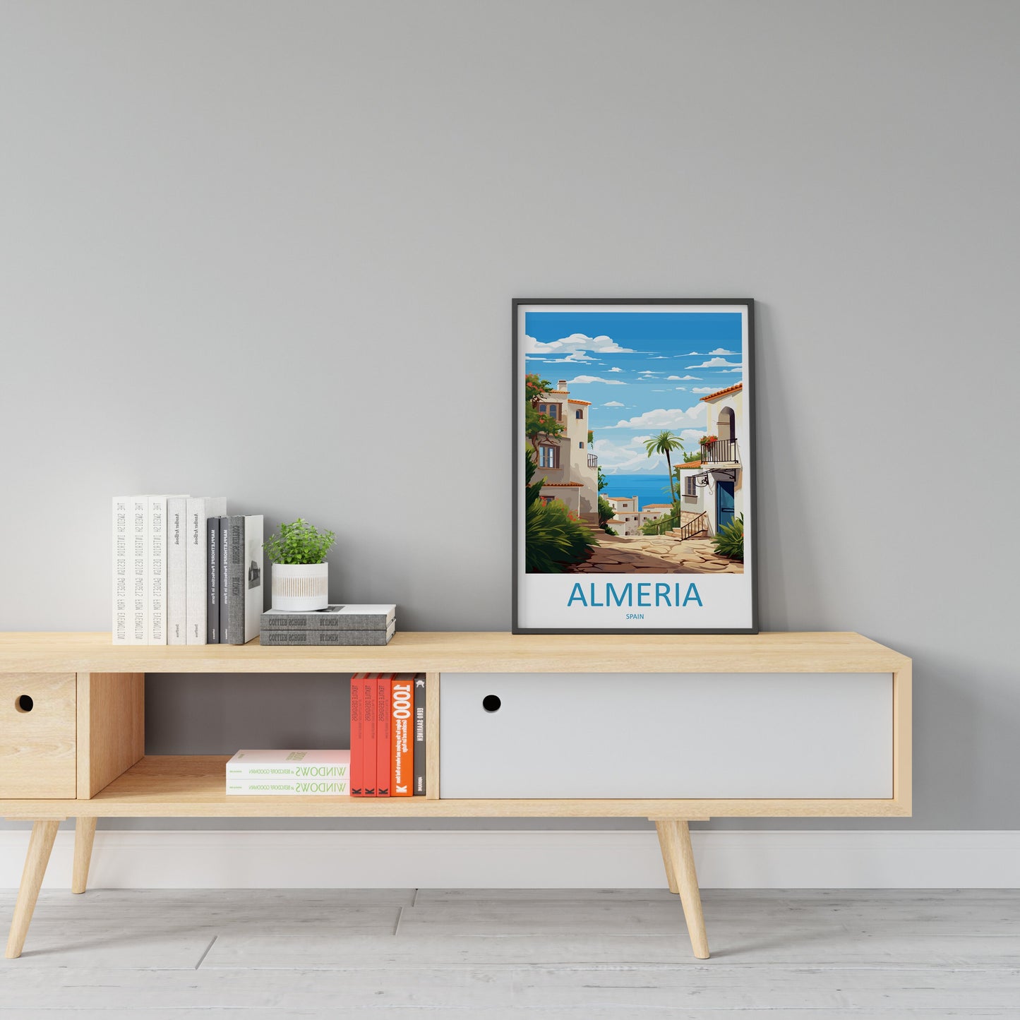 Almería Travel Print Wall Art Almería Wall Hanging Home Décor Almería Gift Art Lovers Spain Art Gift Almería Travel Poster art