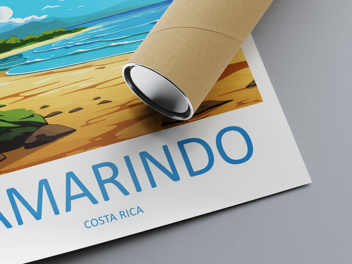 Tamarindo Travel Print Wall Art Tamarindo Wall Hanging Home Décor Tamarindo Gift Art Lovers Wall Art Costa Rica Wall Art