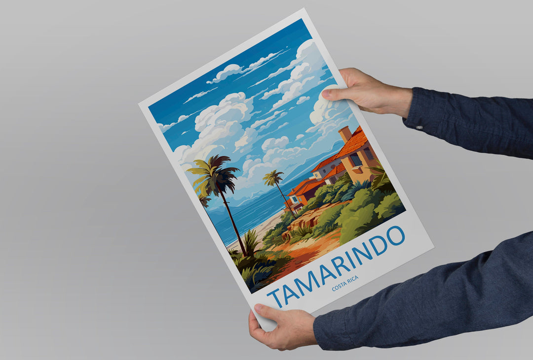 Tamarindo Travel Print Wall Art Tamarindo Wall Hanging Home Décor Tamarindo Gift Art Lovers Wall Art Costa Rica Wall Art