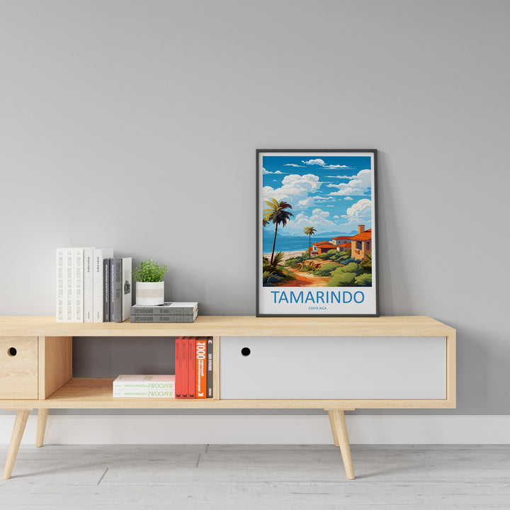 Tamarindo Travel Print Wall Art Tamarindo Wall Hanging Home Décor Tamarindo Gift Art Lovers Wall Art Costa Rica Wall Art