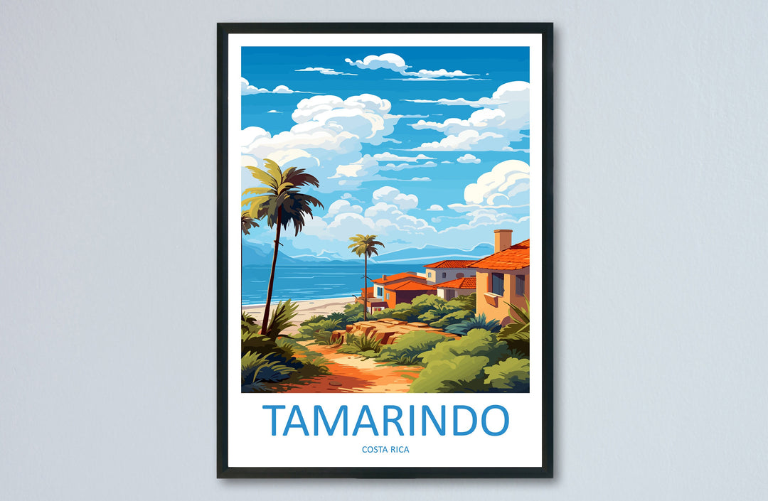 Tamarindo Travel Print Wall Art Tamarindo Wall Hanging Home Décor Tamarindo Gift Art Lovers Wall Art Costa Rica Wall Art