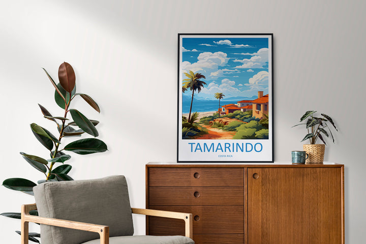 Tamarindo Travel Print Wall Art Tamarindo Wall Hanging Home Décor Tamarindo Gift Art Lovers Wall Art Costa Rica Wall Art