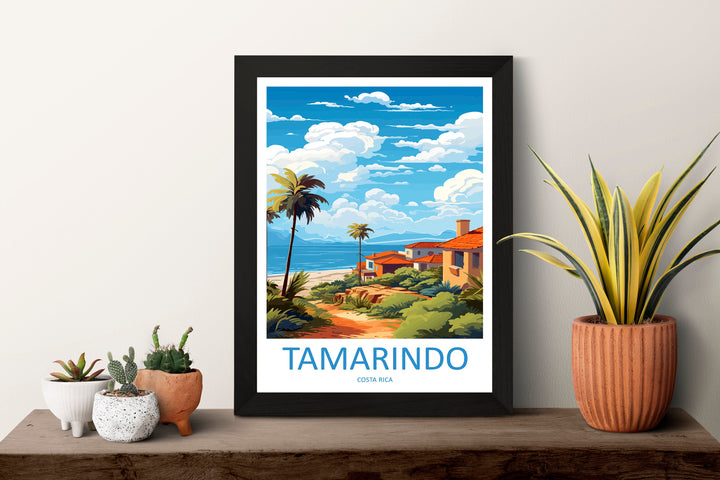 Tamarindo Travel Print Wall Art Tamarindo Wall Hanging Home Décor Tamarindo Gift Art Lovers Wall Art Costa Rica Wall Art