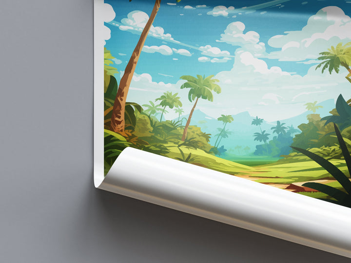 Montezuma Travel Print Wall Art Montezuma Wall Hanging Home Décor Montezuma Gift Art Lovers Wall Art Costa Rica Art Wall Art Gift
