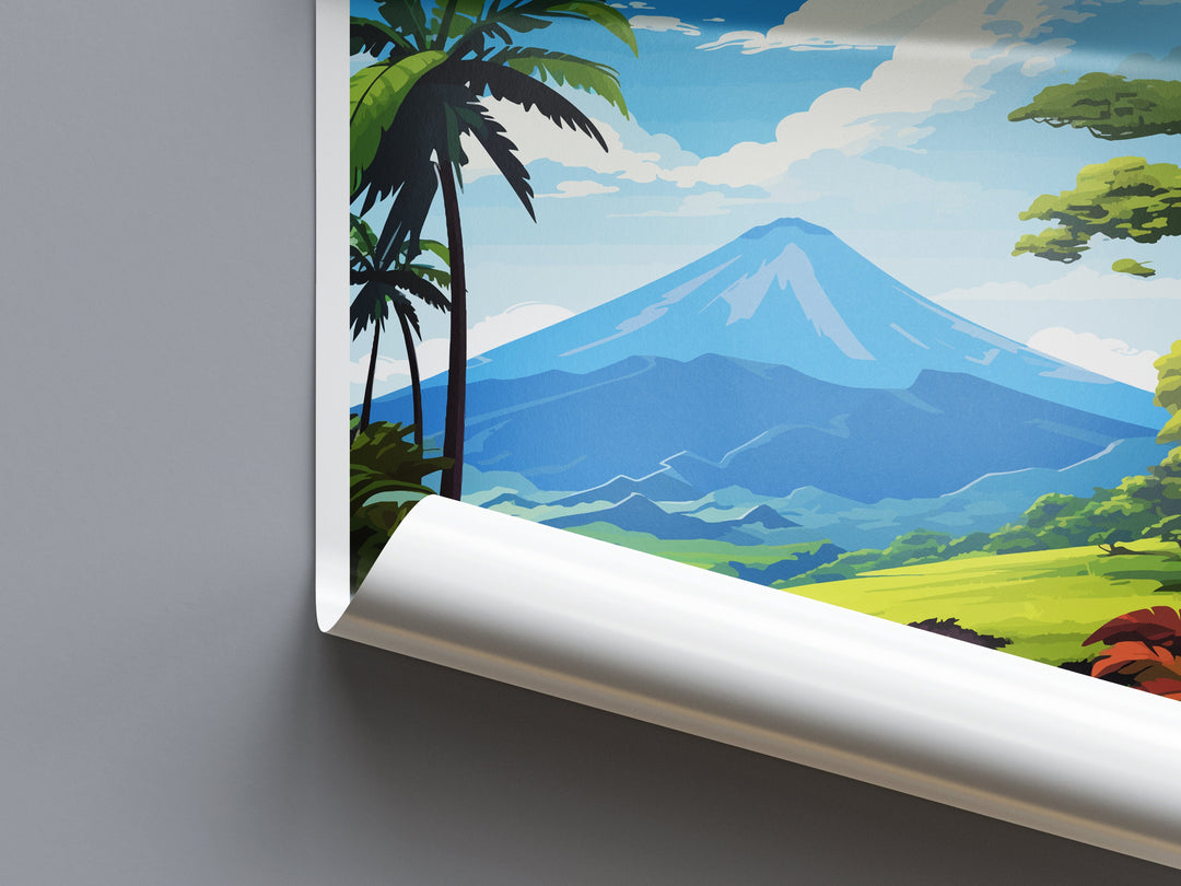 La Fortuna Travel Print Wall Art La Fortuna Wall Hanging Home Décor La Fortuna Gift Art Lovers Wall Art Costa Rica Art Wall Art Gift