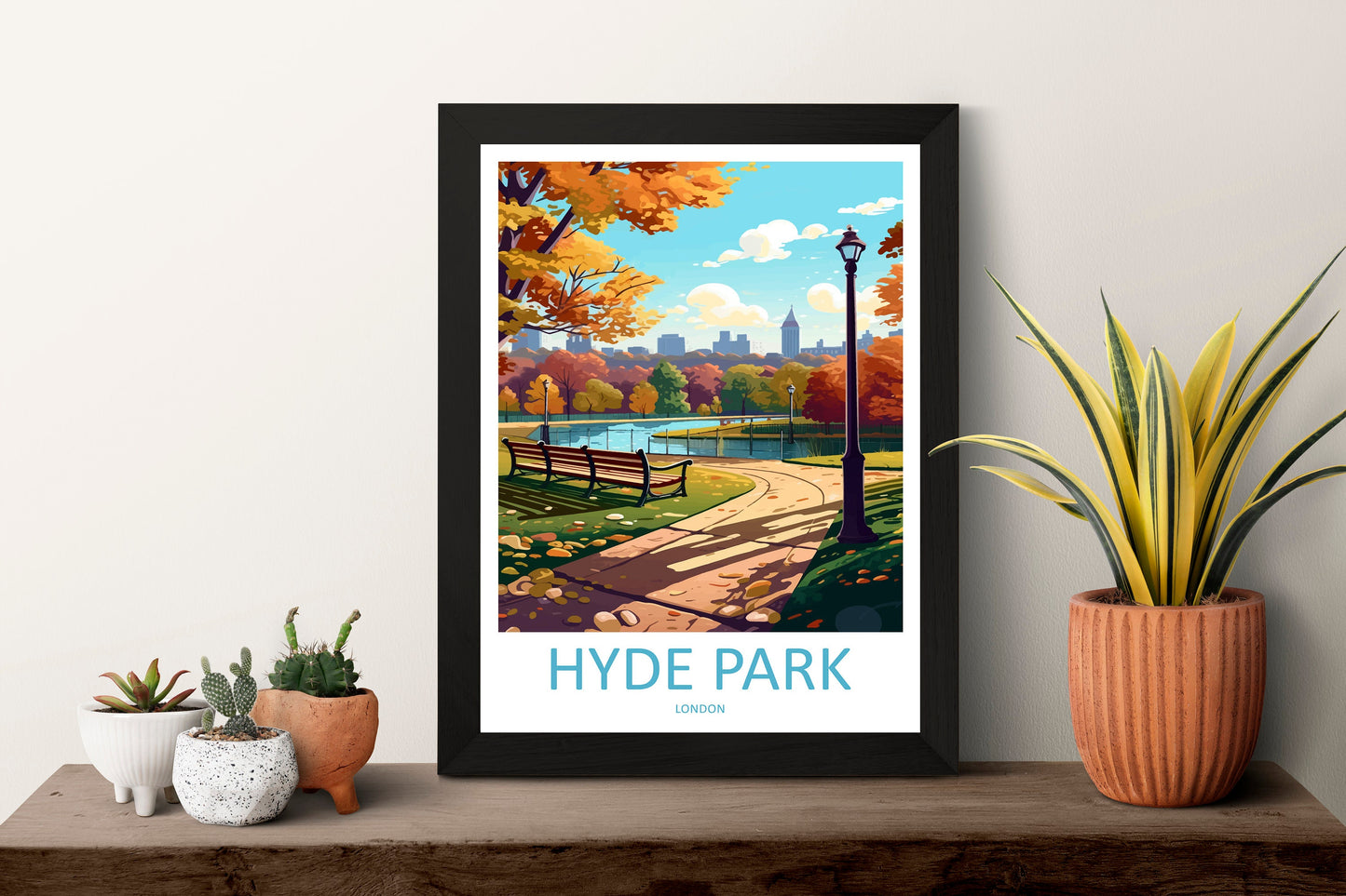 Hyde Park Travel Print Wall Art Hyde Park Wall Hanging Home Décor Hyde Park Gift Art Lovers London England Art Lover Gift
