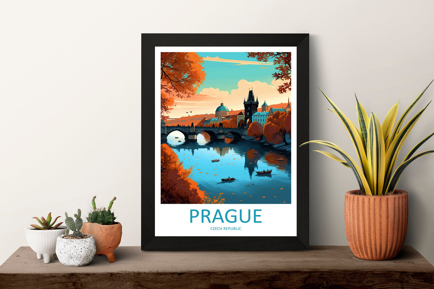 Prague Travel Print Wall Art Prague Wall Hanging Home Décor Prague Gift Art Lovers Czech Republic Art Lover Gift Prague Art Decor