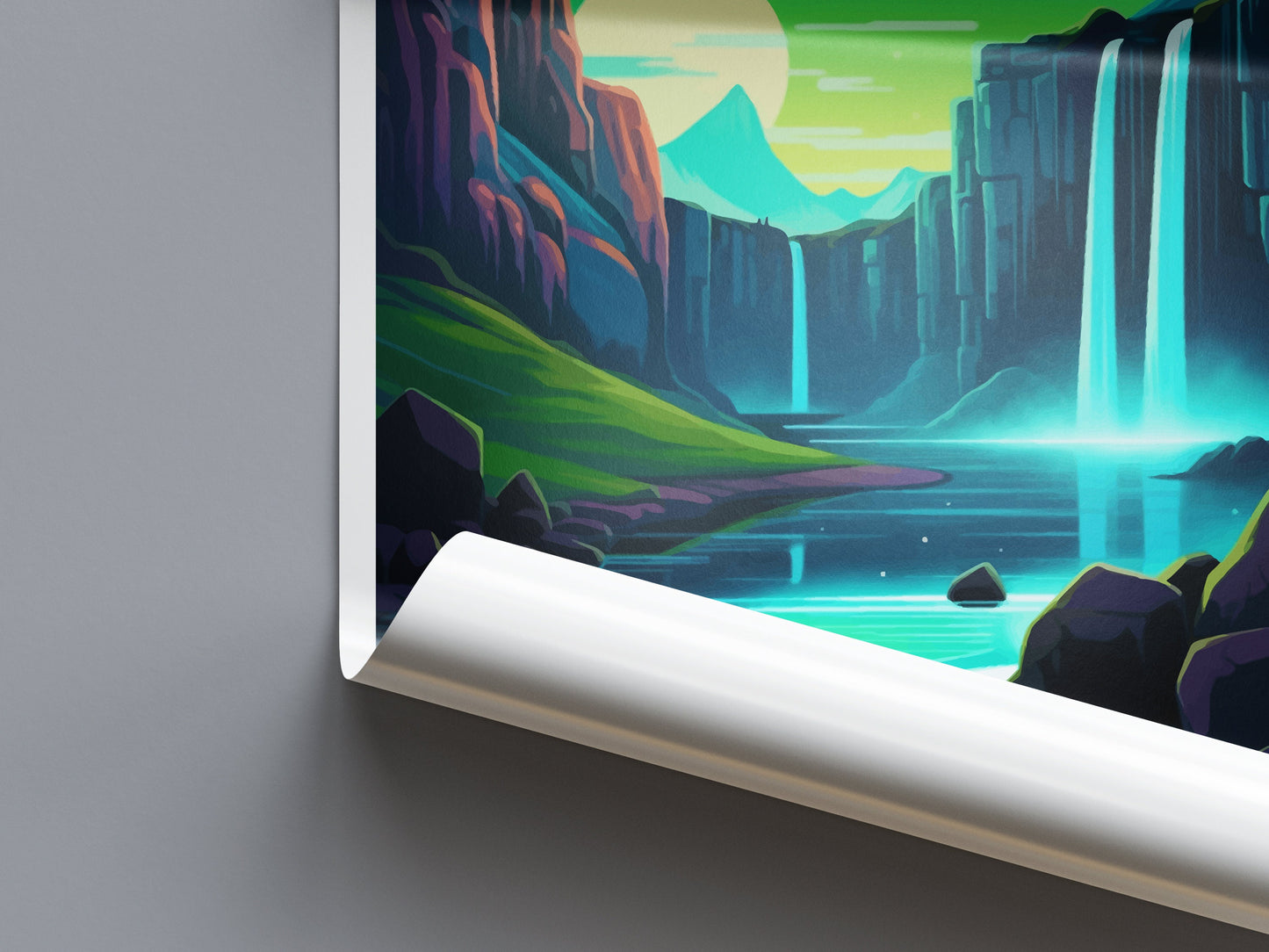 Aurora Borealis Travel Print Wall Art Aurora Borealis Wall Hanging Home Décor Aurora Borealis Gift Art Lovers Iceland Art Lover Gift Decor