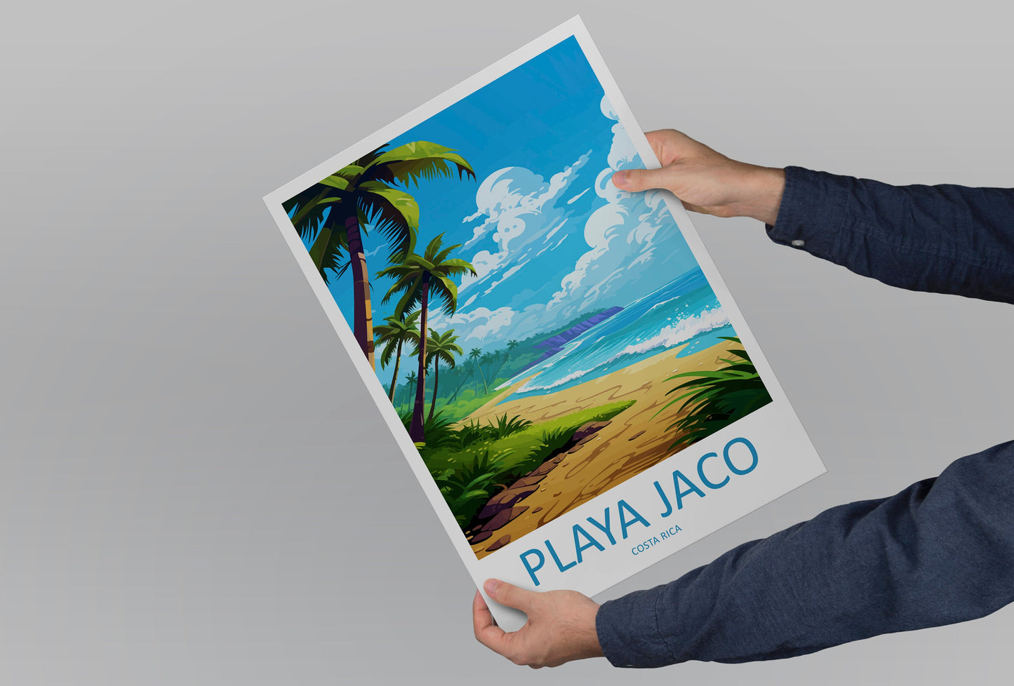 Playa Jaco Travel Print Wall Art Playa Jaco Wall Hanging Home Décor Playa Jaco Gift Art Lovers Costa Rica Wall Art Costa Rica Travel