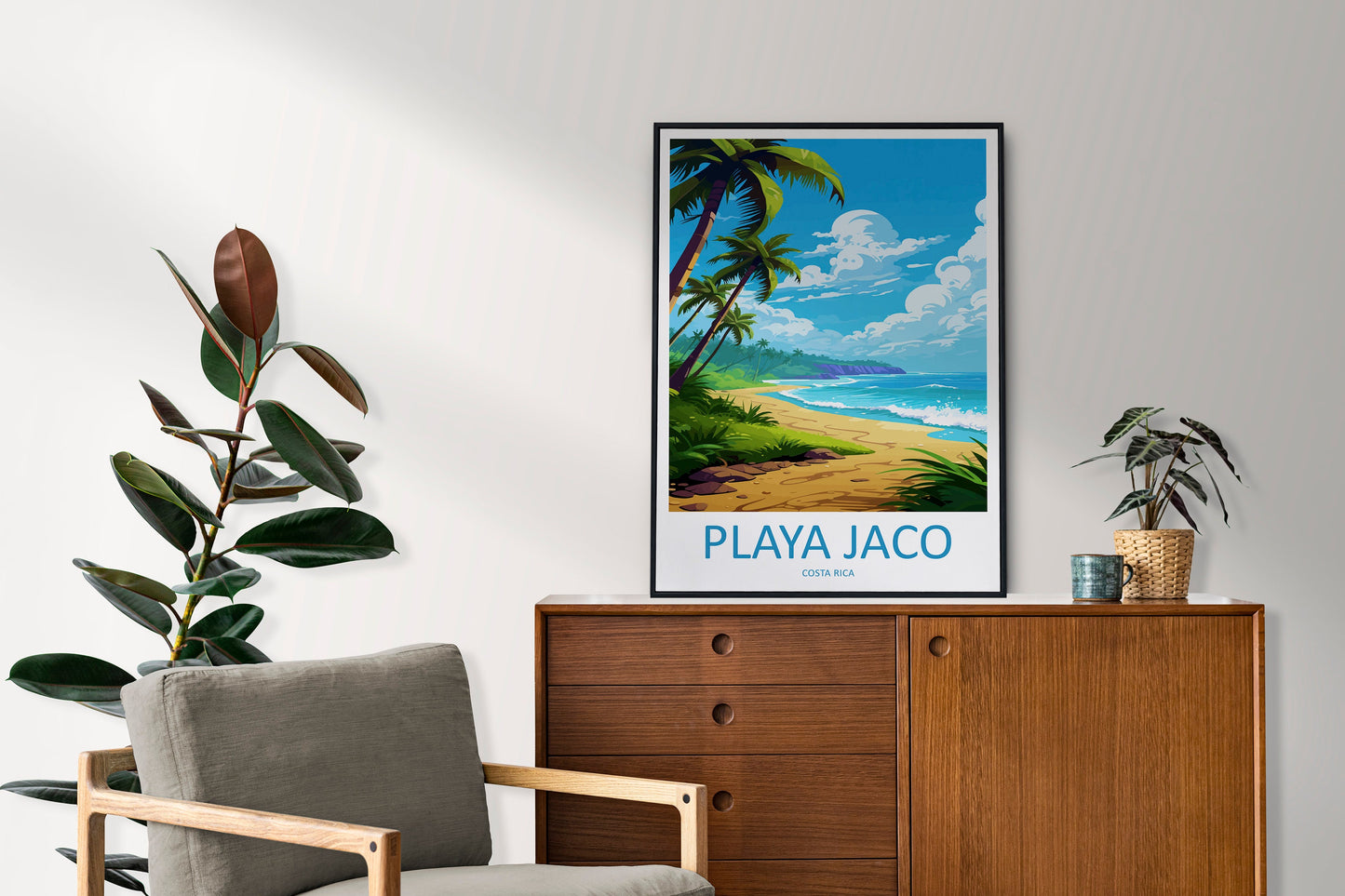Playa Jaco Travel Print Wall Art Playa Jaco Wall Hanging Home Décor Playa Jaco Gift Art Lovers Costa Rica Wall Art Costa Rica Travel