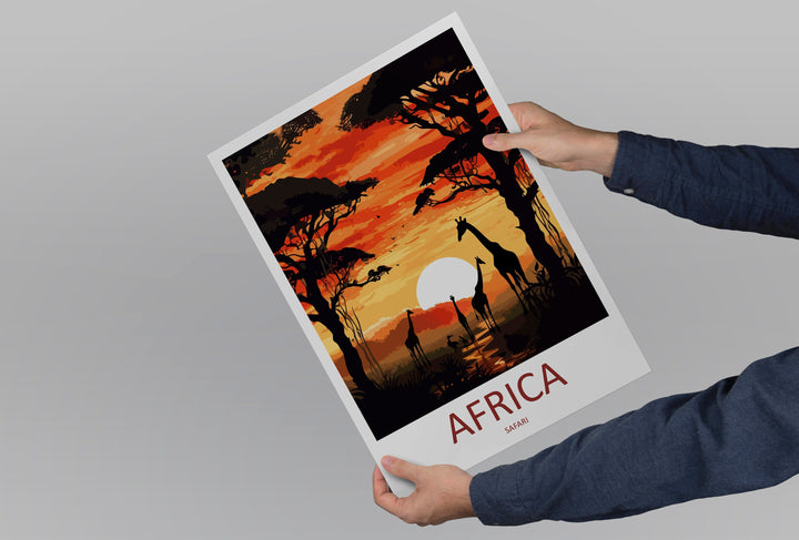 Africa Travel Print Wall Art Africa Wall Hanging Home Décor Africa Gift Art Lovers Africa Art Print Africa Wall Décor Art