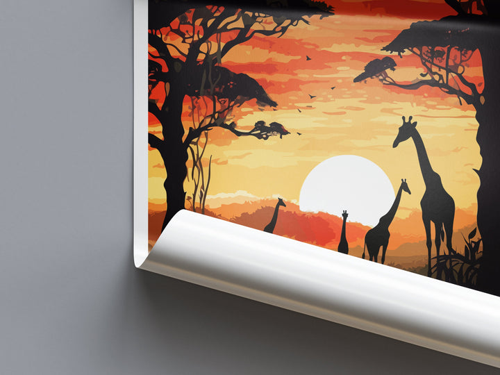 Africa Travel Print Wall Art Africa Wall Hanging Home Décor Africa Gift Art Lovers Africa Art Print Africa Wall Décor Art
